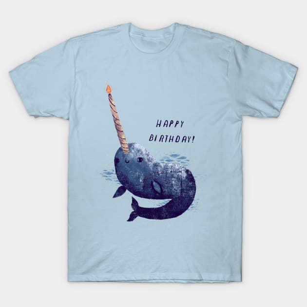 narwhal birthday T-Shirt by Louisros